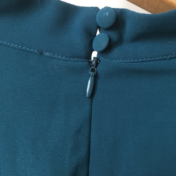 Teal dress size Large forever 21 - Picture 7 of 10